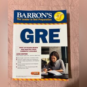 Barron's GRE Test Prep Book - NEW